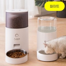 (해외직구)Shenjing 반려동물 자동급식기(화이트)