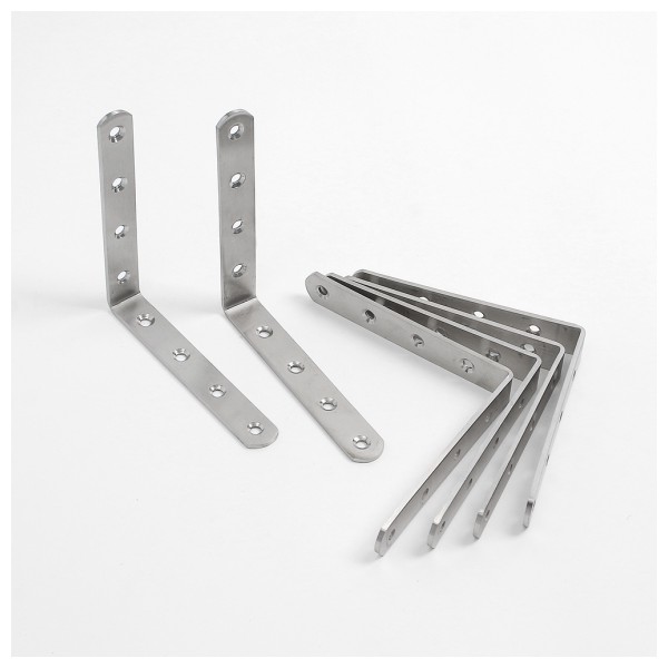 영달철물 스텐꺽쇠 코너철 6p세트(125x125mm)